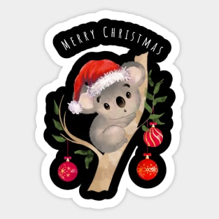 Koala christmas, merry Christmas, australian Christmas lovers Sticker